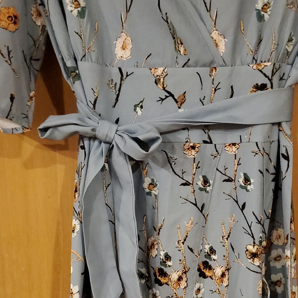 Floral Dress in Blue - Picture 4 of 15